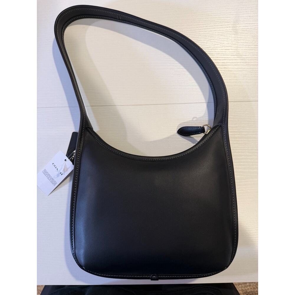 NWT B10-014 Coach Glove Curve Black Leather Zip Bag Limited Reedition - Picture 2 of 5